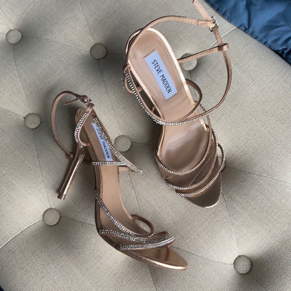 Rose gold dress heels